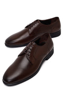 Male Brown Lace-Up Leather Casual Shoes | Derimod