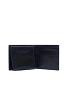 Men's Navy Blue Leather Wallet | Derimod