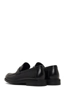 Erkek Siyah Deri Loafer | Derimod