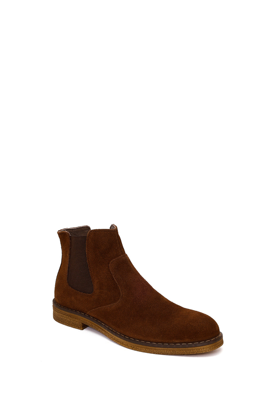Male Brown Suede Chelsea Boots