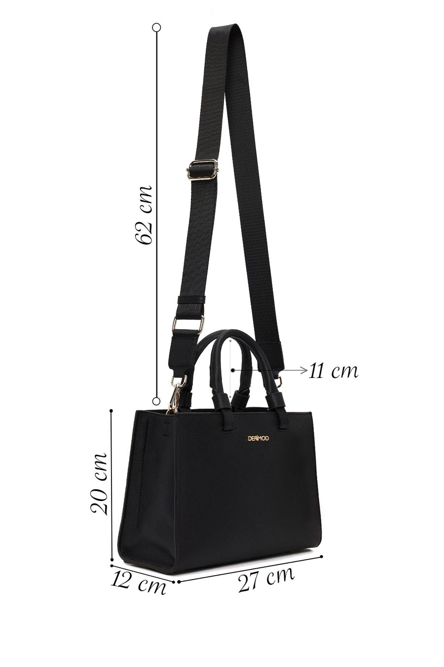 Kadın Siyah Uzun Askılı Casual Kol Çantası