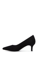 Women's Heeled Suede Leather Shoes | Derimod
