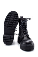Women's Leather Thick Soled Boots | Derimod