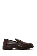 Erkek Kahverengi Deri Casual Loafer | Derimod