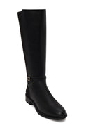 Woman Black Zip Closure Buckle Detailed Boots | Derimod
