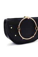 Women's Black Long Chain Strap Mini Evening Clutch Bag | Derimod
