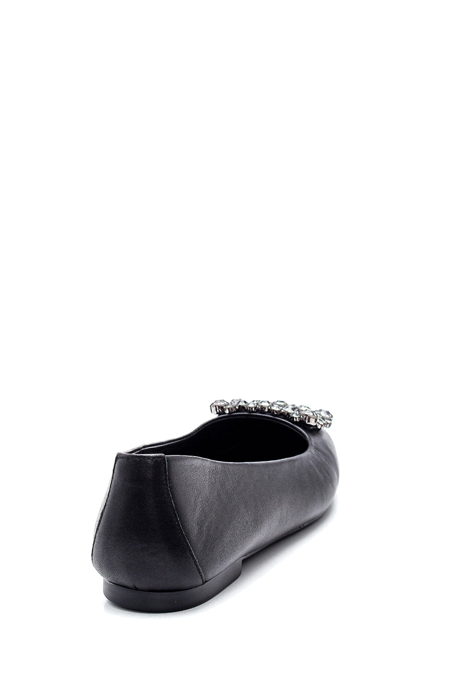 Women's Leather Stone Ballerinas