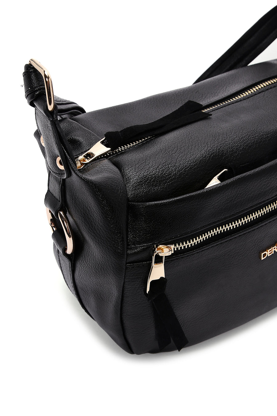 Women's Black Long Strap Crossbody Bag