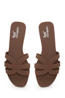 Woman Brown Jelly Slipper | Derimod