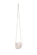 Women's White Plush Mini Crossbody Bag | Derimod