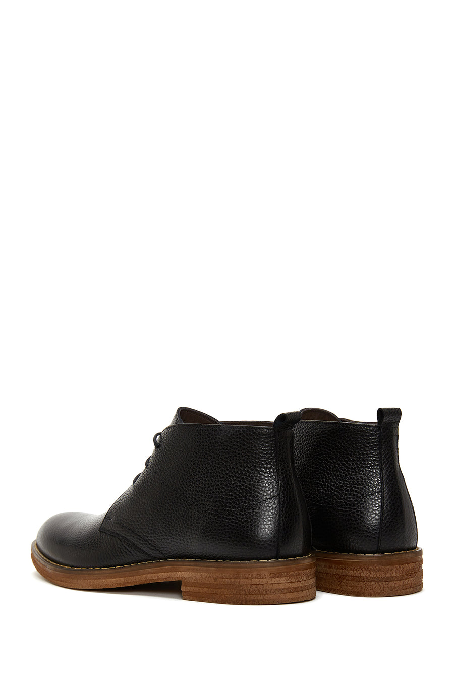Men's Black Leather Casual Boots