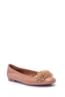 Women's Beaded Ballerinas | Derimod
