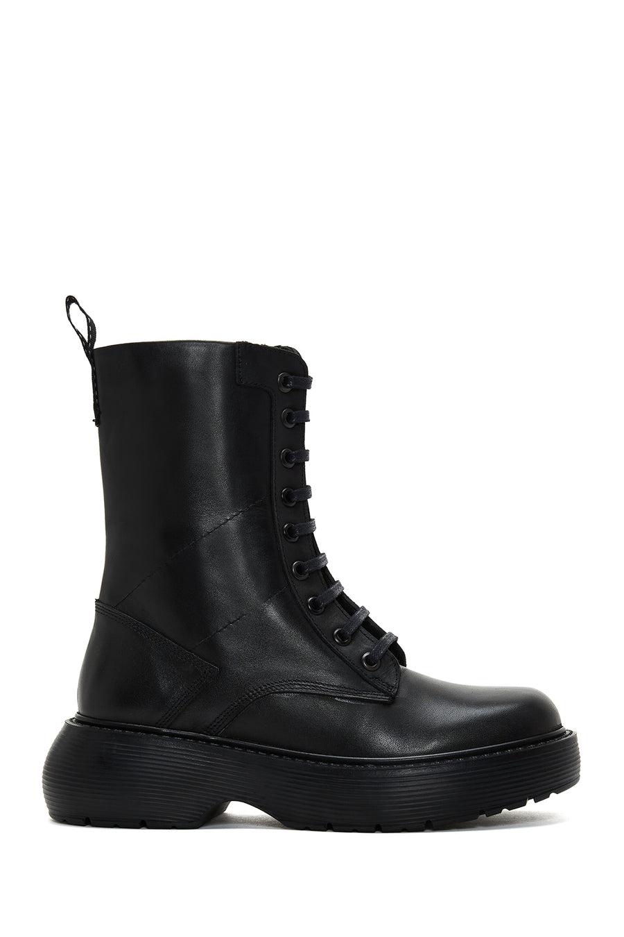 Women's Black Leather Boots 22WFD416418 | Derimod