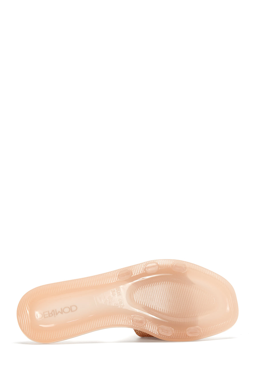 Women's Pink Transparent Stone Slippers