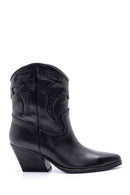 Women's Leather Heeled Cowboy Boots | Derimod
