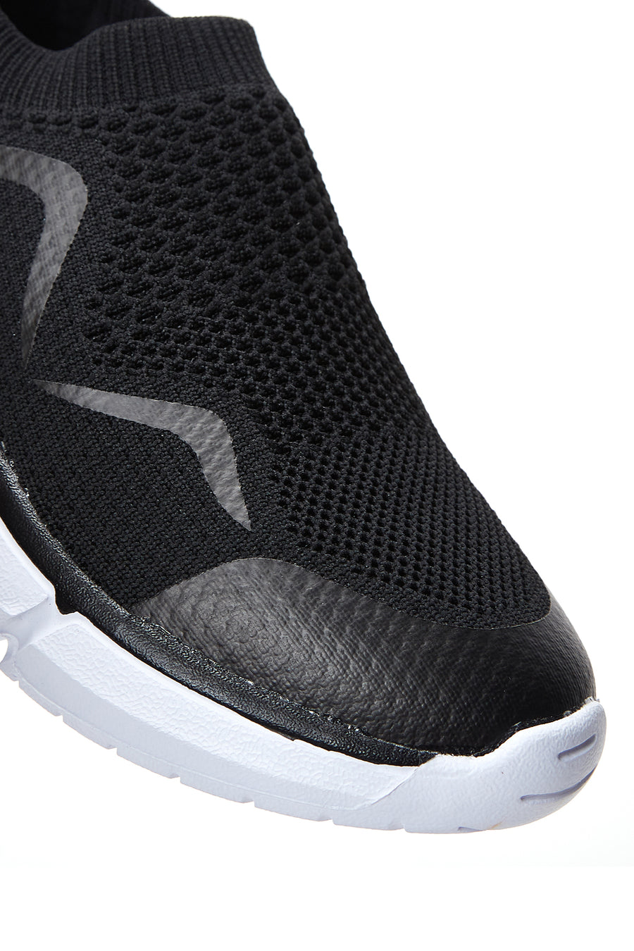 Women's Black Fabric Sneaker