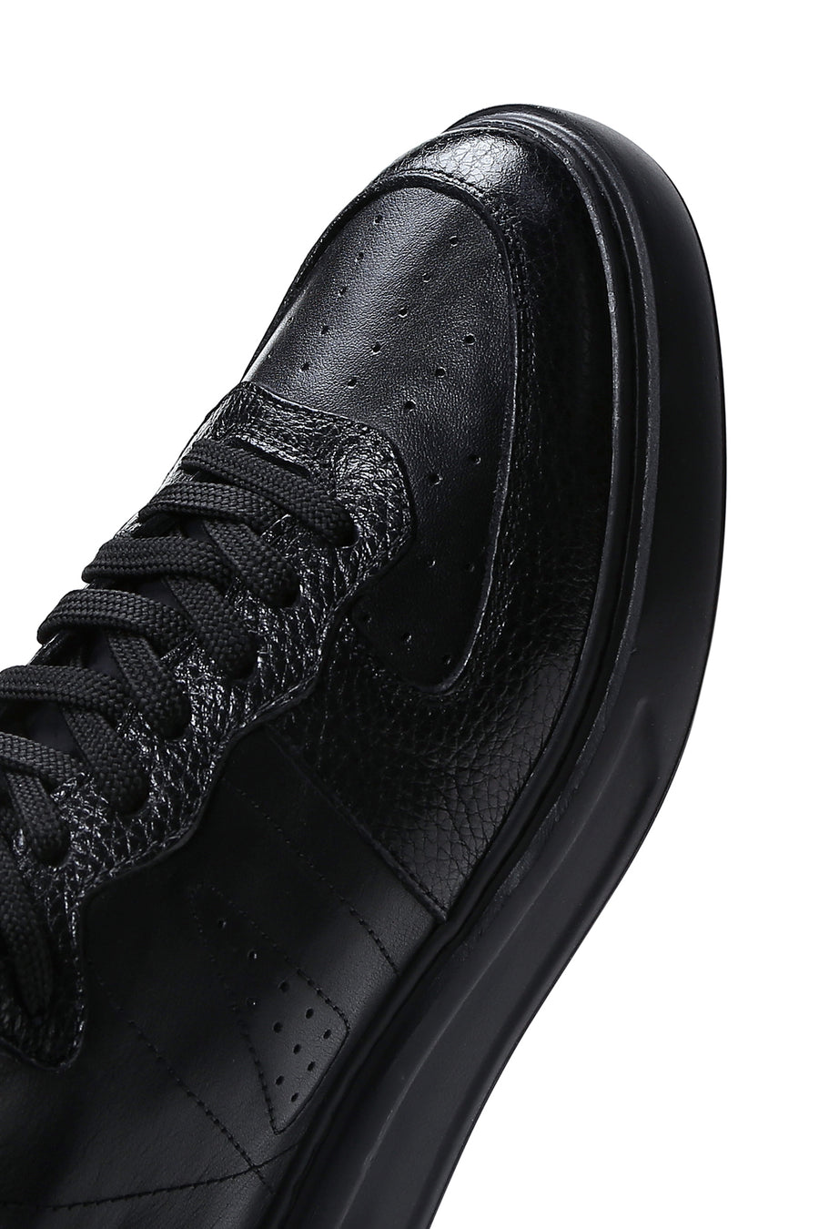 Men's Black Leather High Top Sneaker