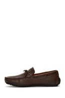 Men's Leather Printed Loafer | Derimod