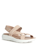 Geox Women's Beige Spherica Ec5w Flat Sandals | Derimod