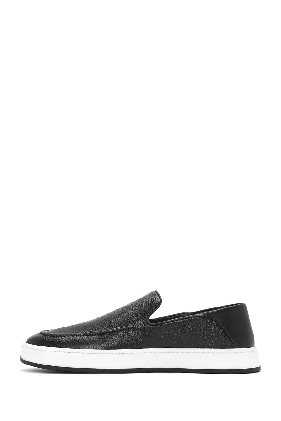 Erkek Siyah Deri Casual Loafer