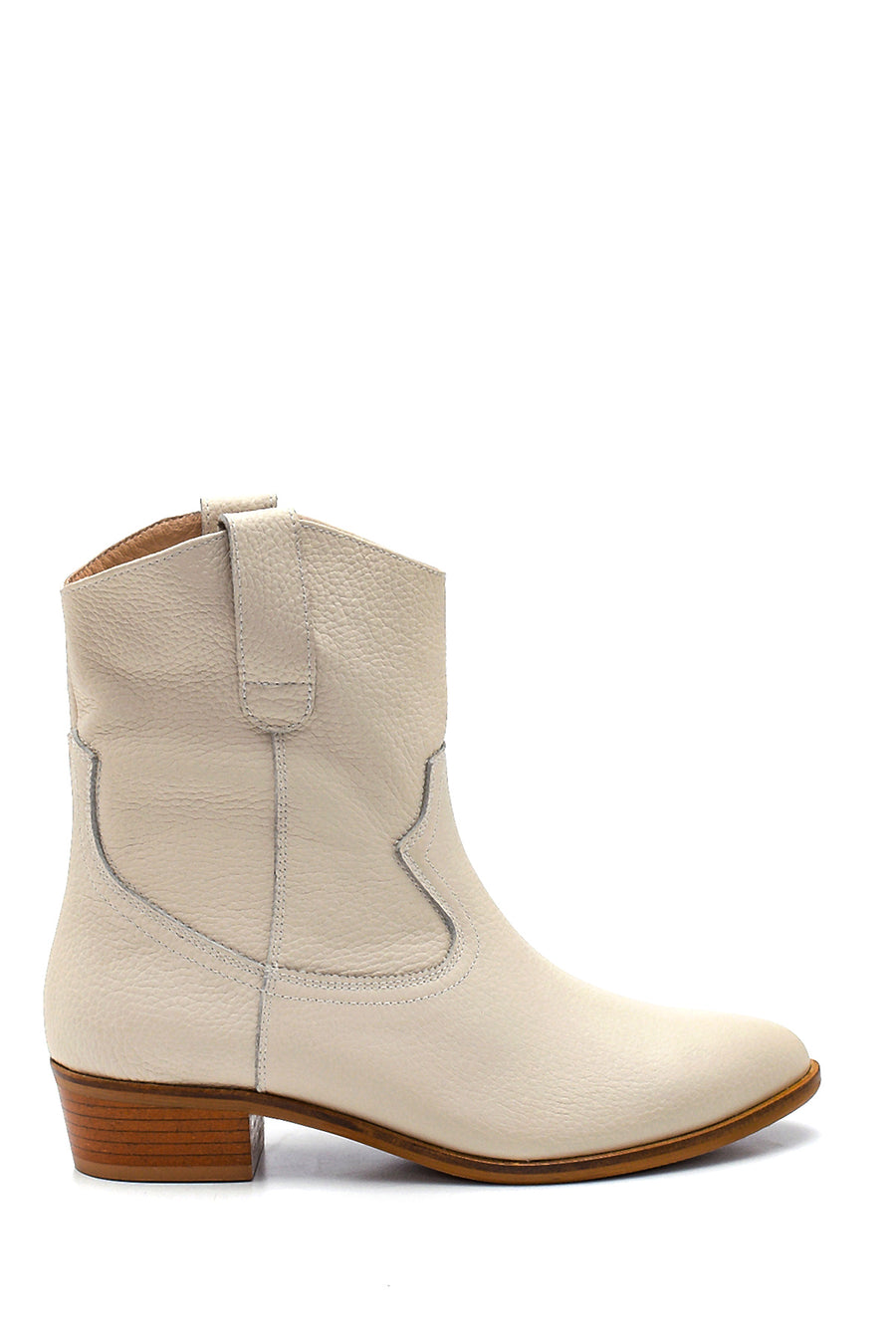 Women's Leather Short Heeled Cowboy Boots 21WFD1503FT | Derimod