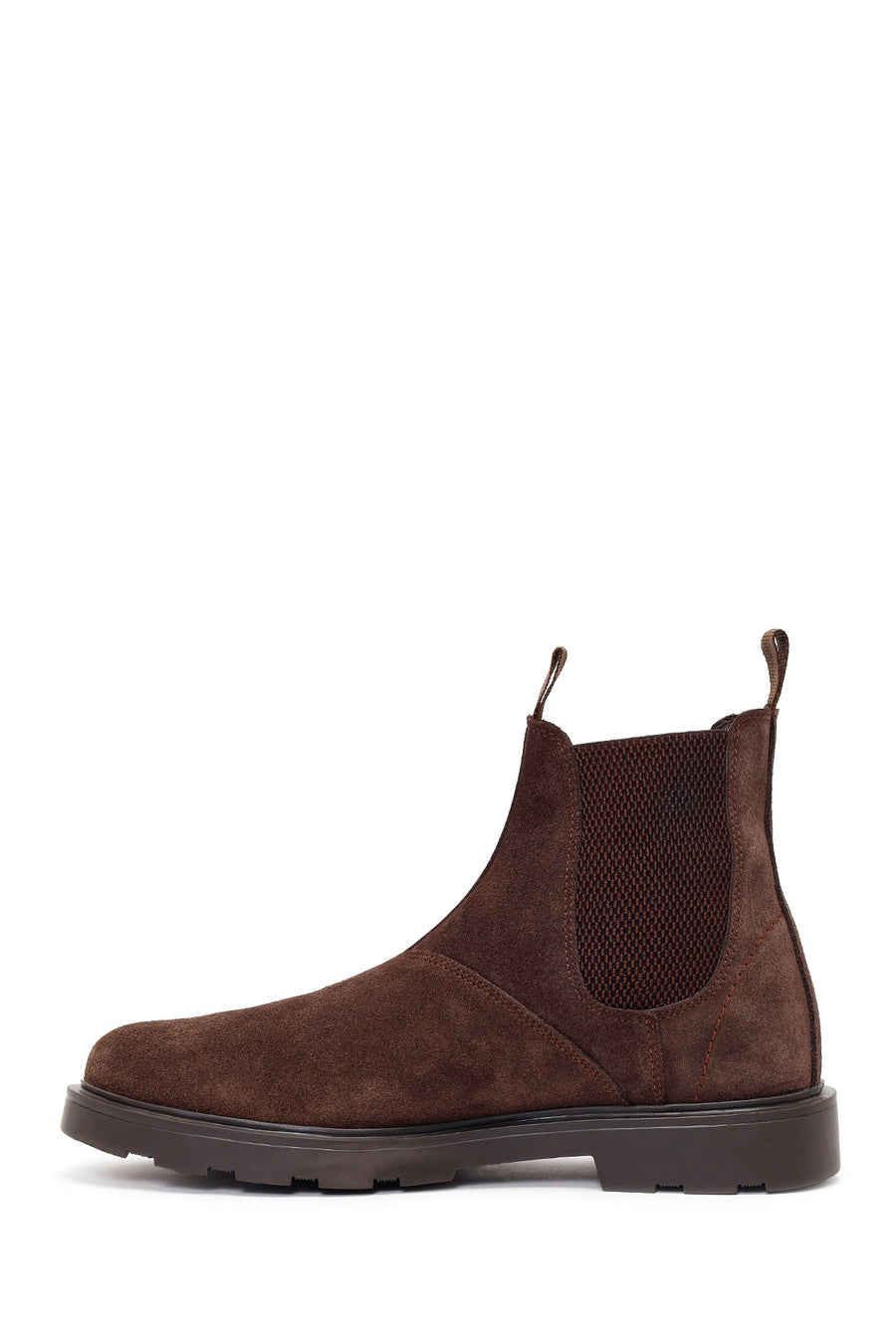 Male Brown Suede Chelsea Boots