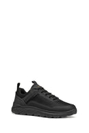 Geox Erkek Siyah U Spherıca 4X4 B Abx A - Text+ Bağcıklı Kalın Tabanlı Kumaş Sneaker | Derimod