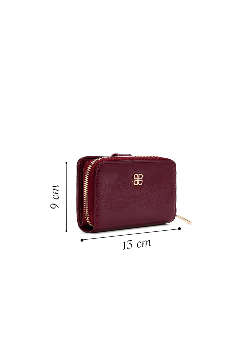 Women's Burgundy Patent Leather Wallet