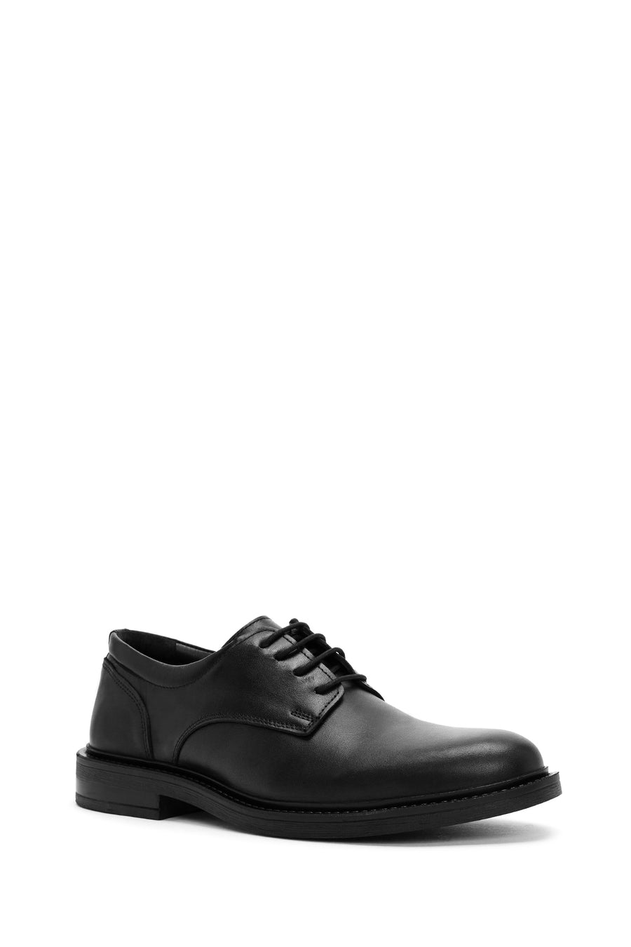 Men's Black Lace-up Leather Casual Shoes
