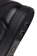 Male Black Lace-Up Leather Sneaker | Derimod