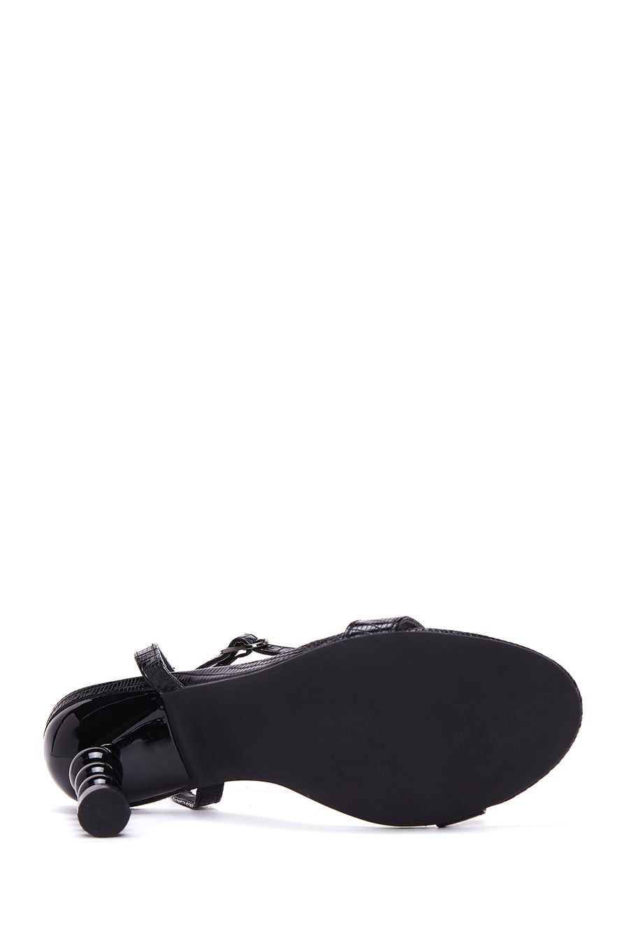 Women's Black Heeled Sandals