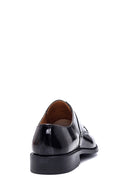 Men's Black Leather Patent Leather Classic Shoes | Derimod