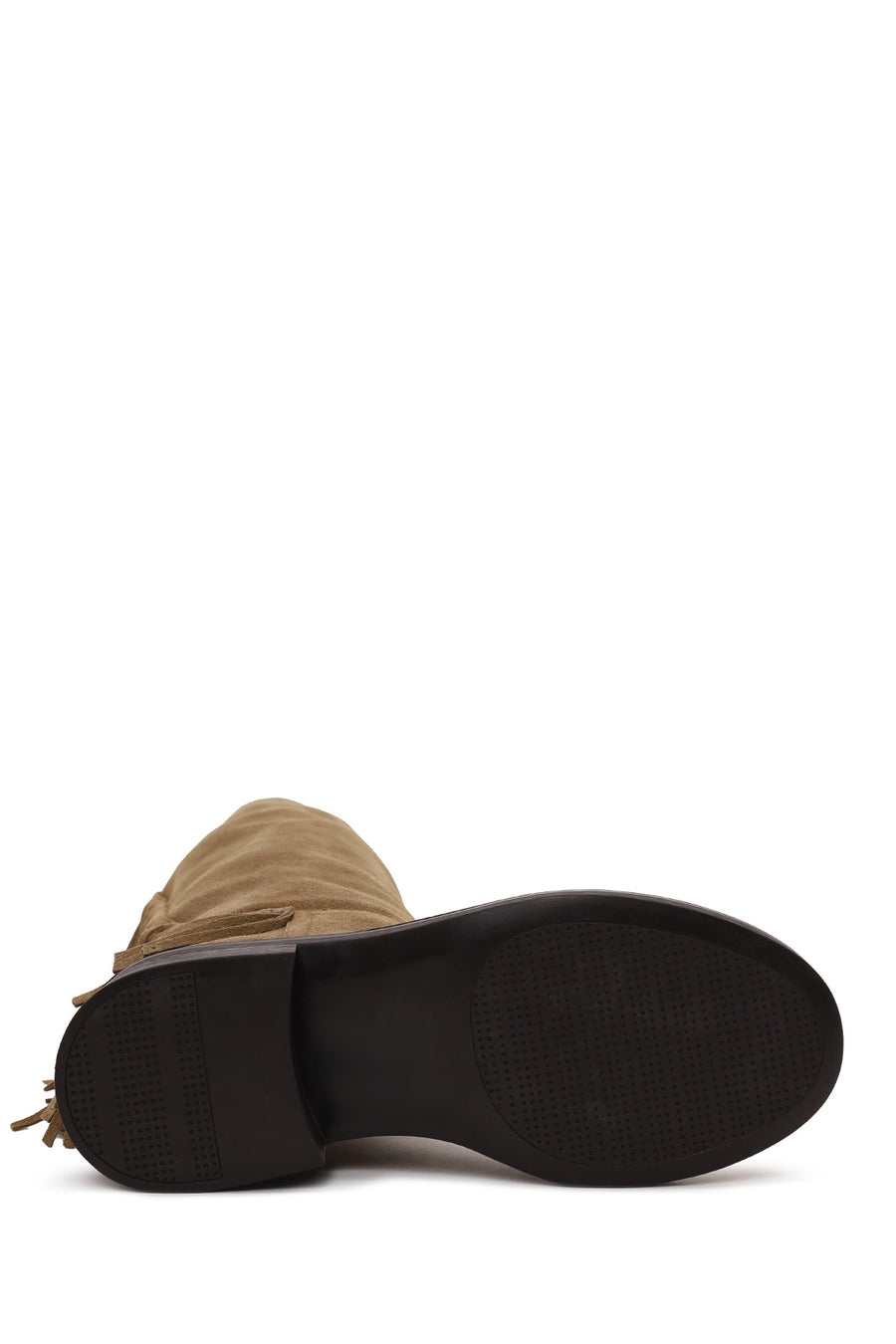Woman Tan Tassel Suede Boot