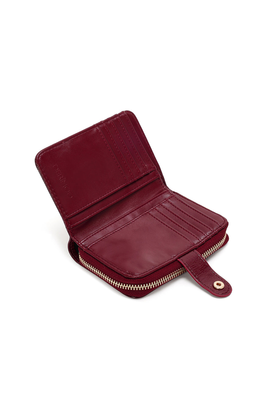 Women's Burgundy Patent Leather Wallet