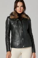 Women's Leather Coat | Derimod