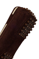 Woman Brown Tassel Suede Loafer | Derimod