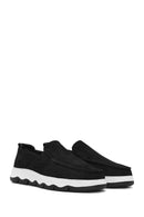 Erkek Siyah Nubuk Deri Comfort Loafer | Derimod