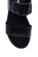 Women's Leather Drawstring Sandals | Derimod
