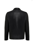 Mbappe Men's Black Leather Jacket | Derimod