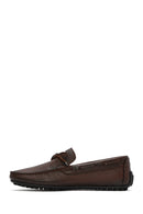 Erkek Kahverengi Deri Casual Loafer | Derimod