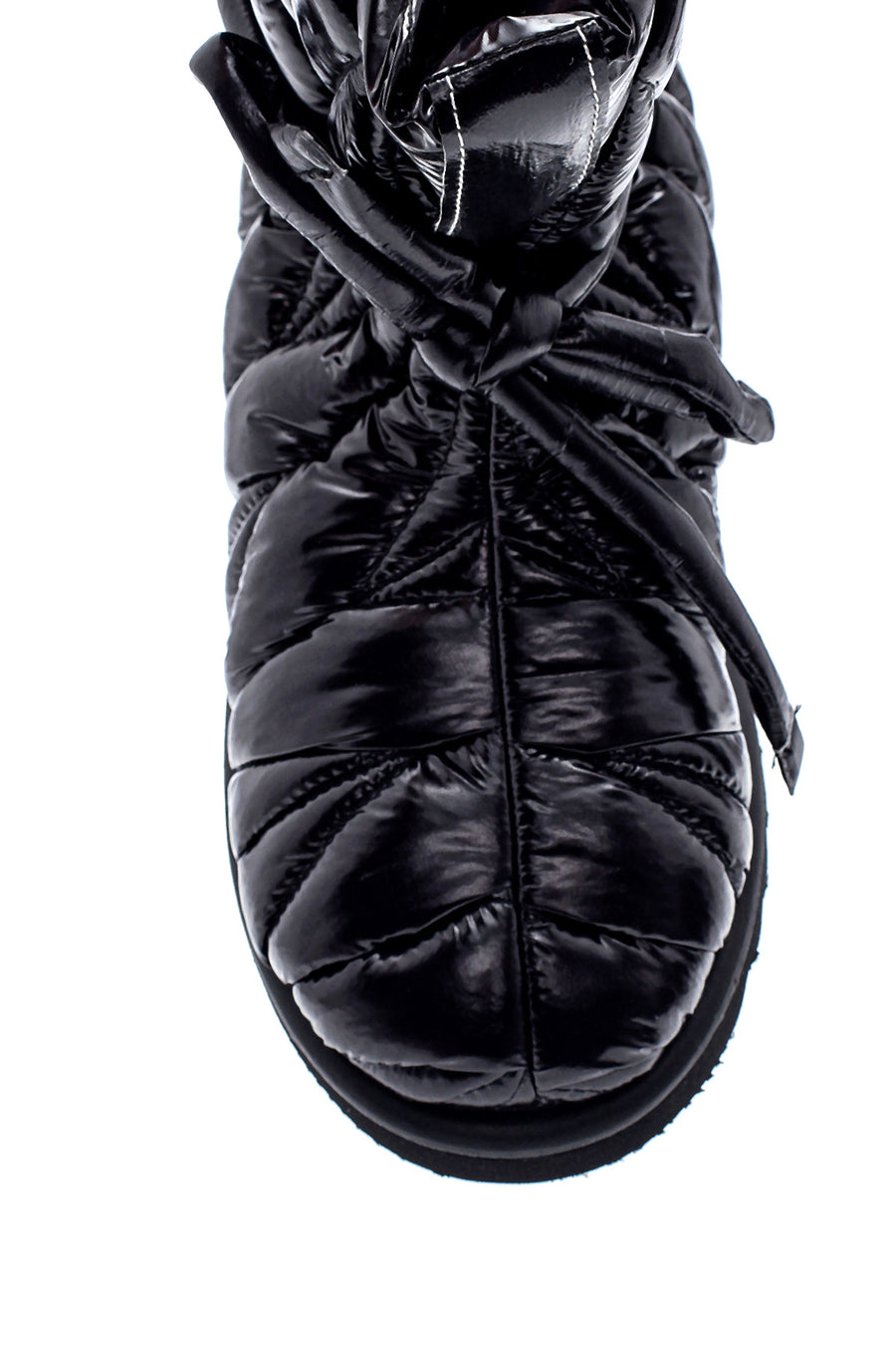 Women's Leather Shiny Puffy Boots