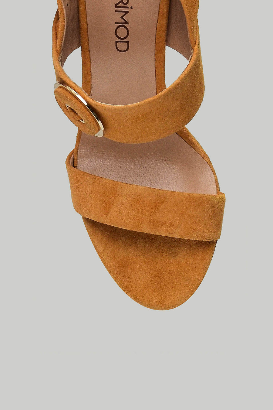 Women's Orange Leather Sandals