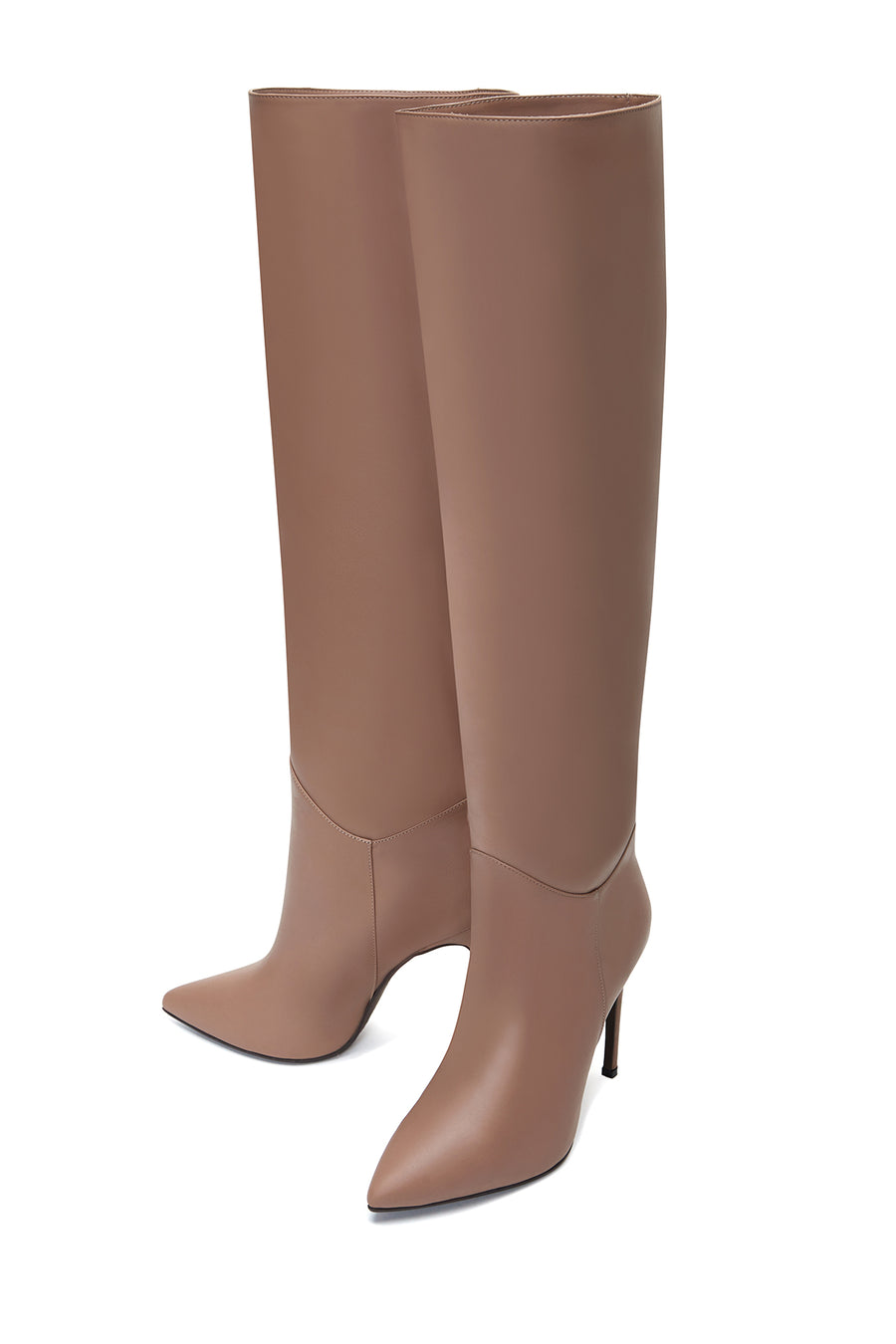 Women's Powder Leather Heeled Boots