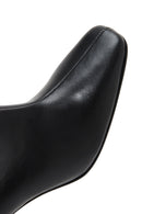Women's Black Leather Heeled Boots | Derimod