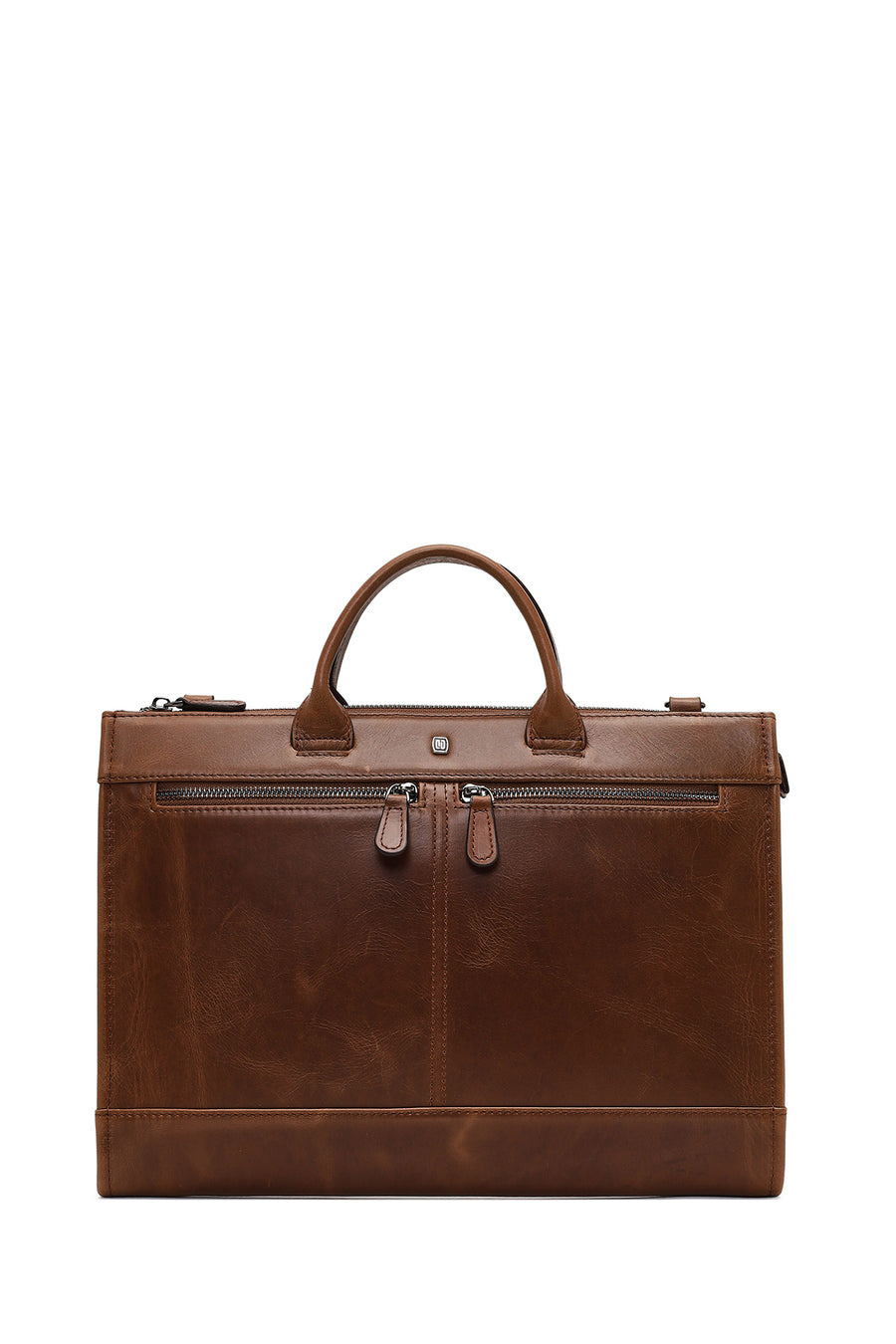 Men's Brown Long Strap Leather Briefcase