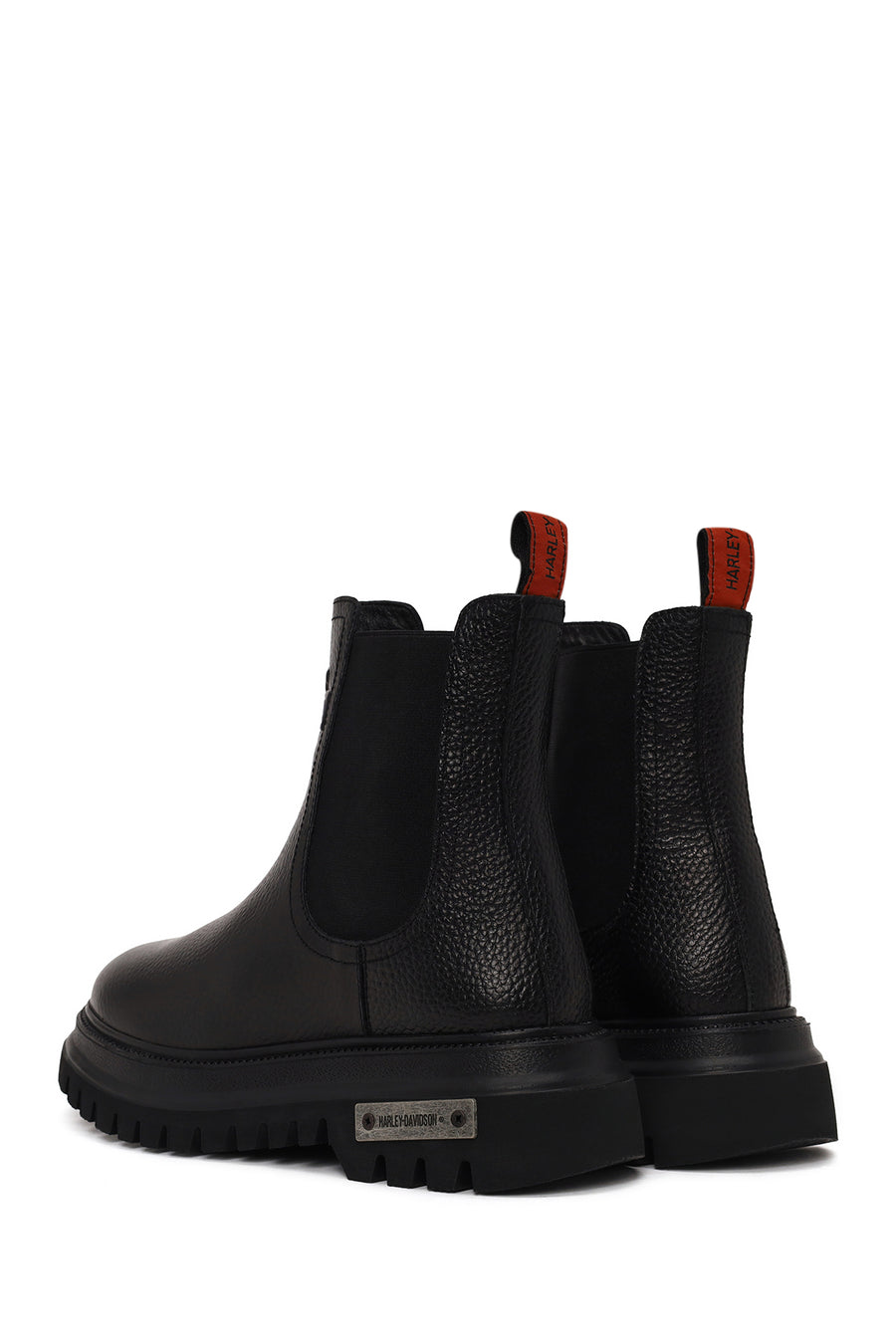 Harley Davidson Woman Black Mourir Nubuck Leather Chelsea Boots