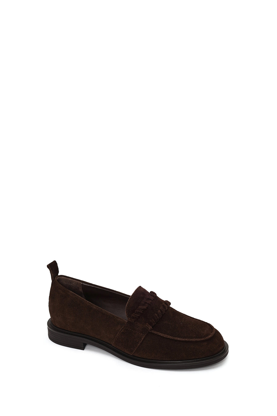 Woman Brown Suede Masculine Loafer