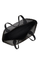 Woman Black Patterned Shoulder Bag | Derimod