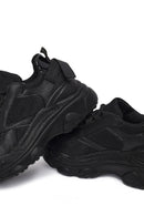 Woman Black Lace-Up Chunky Sneaker | Derimod