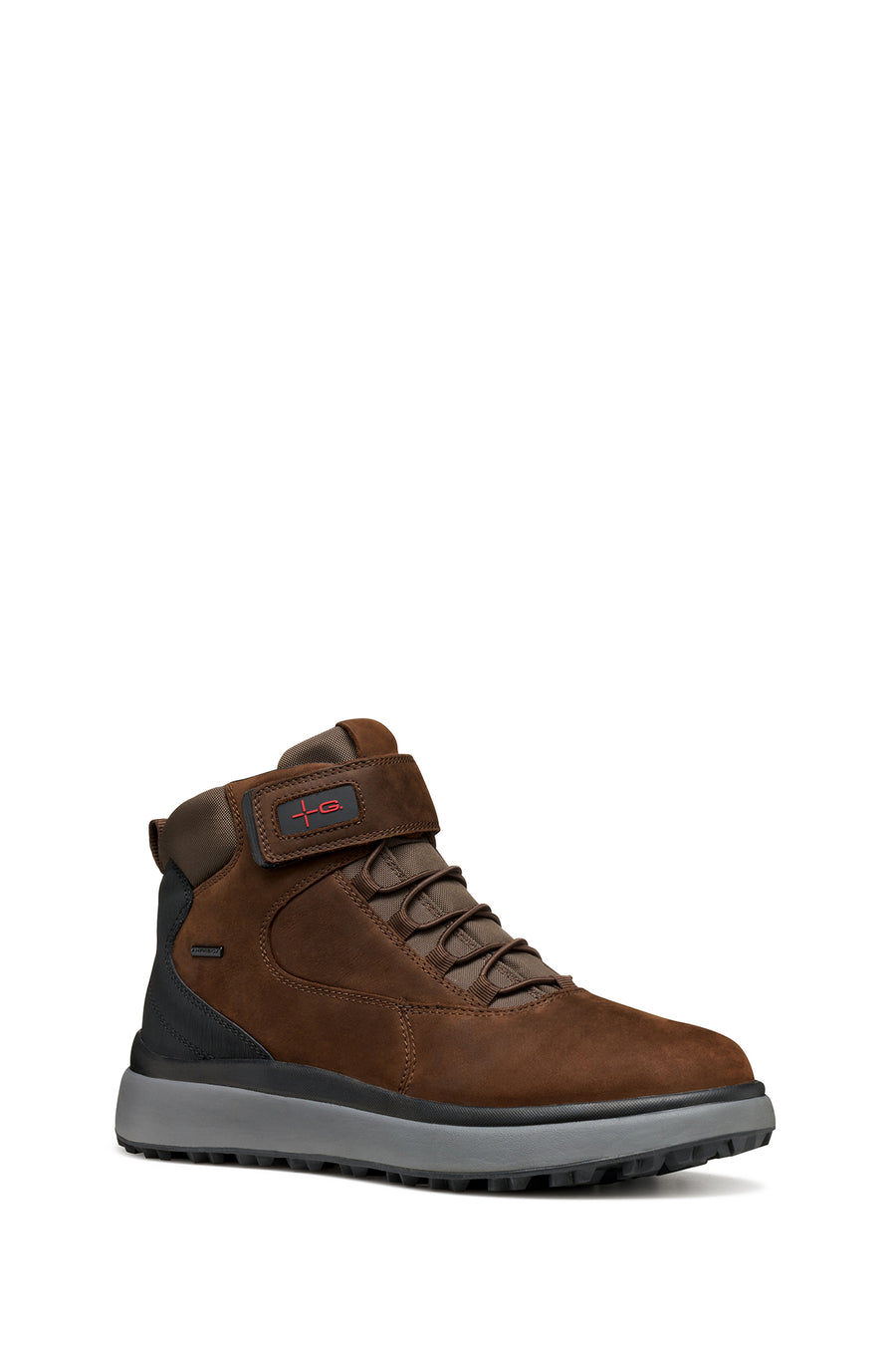 Geox Men Brown U Granito + Grip B Abx C - Oil Laced Leather Outdoor Boot